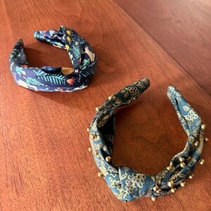 Women’s Rifle Paper Co Patterned Knot Headbands (2 included)